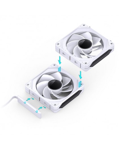 Jonsbo ZL-120WR PWM ARGB Fan Reversed 3 pcs.