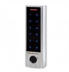 Qoltec 52448 Code lock TITAN with fingerprint reader | RFID | BT 4.0 |Code | Card | key fob | Doorbell| IP68 | EM