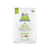 BRIT Care Dog Sustainable Adult Medium Breed Chicken & Insect - dry dog food - 3 kg