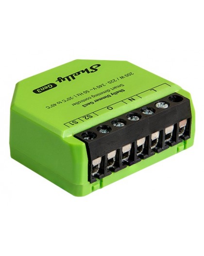SHELLY Dimmer Gen3 Built-in Black, Lime