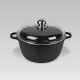 Maestro MR-4620C Pot with lid 20 cm 2,1 l Black