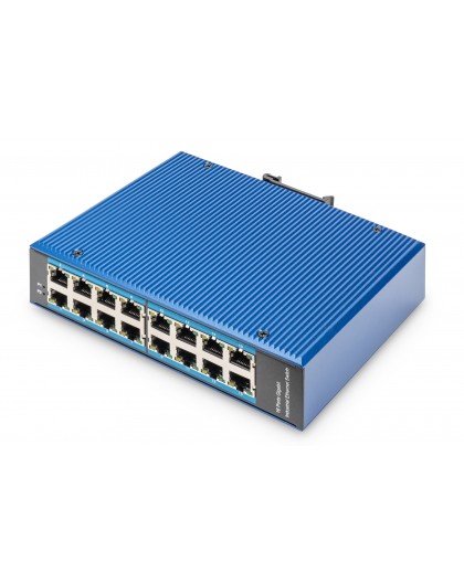 Industrial switch 16x 1000Base-TX DIN ext. temp ra