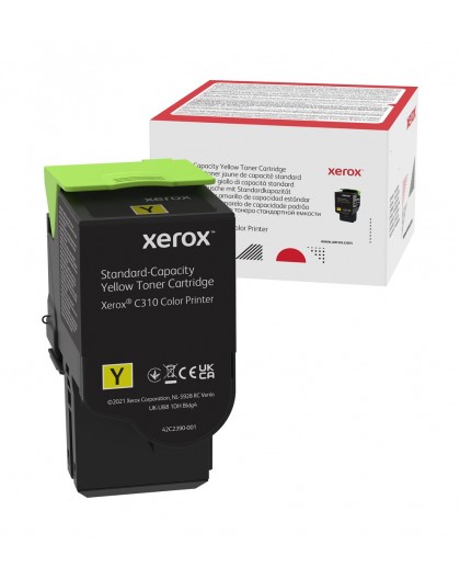Xerox Genuine ® C310 Color Printer​/​C315 Color Multifunction Printer Yellow Standard capacity Toner Cartridge (2000 Pages) - 00