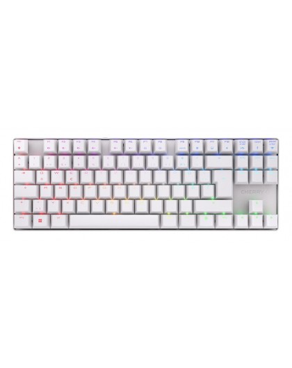 CHERRY MX 8.2 TKL Wireless RGB keyboard Gaming USB + RF Wireless + Bluetooth QWERTZ German White