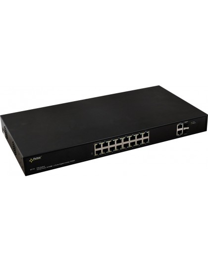 PULSAR SF116 network switch Managed Fast Ethernet (10/100) Power over Ethernet (PoE) 1U Black