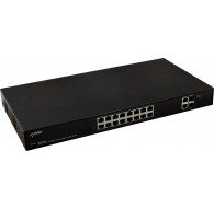PULSAR SF116 network switch Managed Fast Ethernet (10/100) Power over Ethernet (PoE) 1U Black