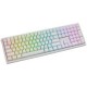 Ducky Zero 6108 Pure White Wireless Gaming Keyboard - MX2A Blue (US)