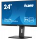 iiyama ProLite 24" IPS technology panel with USB-C dock and RJ45 (LAN)