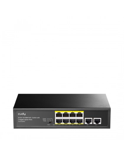Cudy FS1010PG network switch Fast Ethernet (10/100) Power over Ethernet (PoE) Black