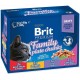BRIT Cat Pouches Family Plate - wet cat food - 12 x 100g