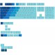 Glorious GPBT Gradient Keycaps, ANSI Layout (US), PBT, Dye-Sub - Ocean