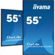 iiyama 55" 4K UHD professional digital signage display with advanced control and connectivity options