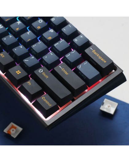 Ducky One 3 Pro Mini Nazca Line Gaming Keyboard, mechanical, 8,000 Hz, Hot Swap, RGB - Cherry MX2A Red, ANSI (US)