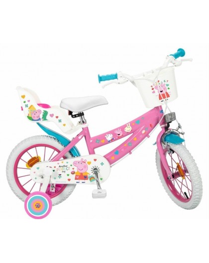 Children's bicycle 14" Peppa Pig pink 1495 TOIMSA