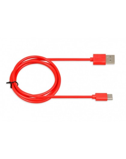 CABLE I-BOX USB 2.0 TYPE C, 2A 1M RED