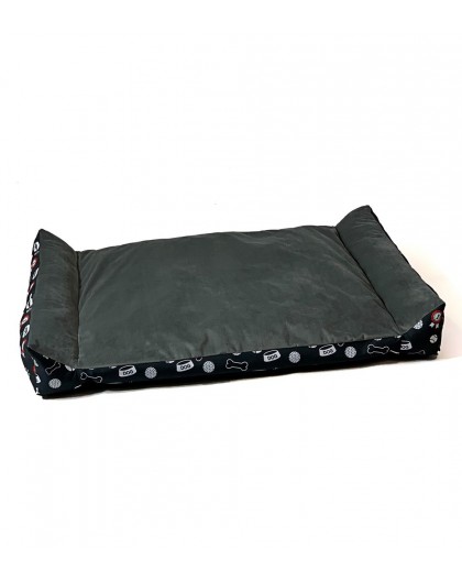 GO GIFT Rex graphite L - pet bed - 93 x 61 x 8 cm