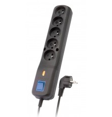 LESTAR LV530W 2,5M surge protector Black, Grey 5 AC outlet(s) 2.5 m