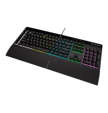 Corsair | Rubber Dome | K55 RGB PRO | Gaming keyboard | Gaming Keyboard | RGB LED light | US | Wired | Black