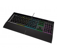 Corsair | Rubber Dome | K55 RGB PRO | Gaming keyboard | Gaming Keyboard | RGB LED light | US | Wired | Black