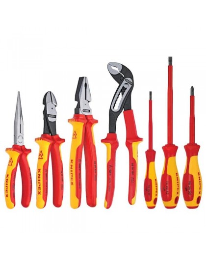 Pliers and screwdrivers set 1000V, 7 pcs.