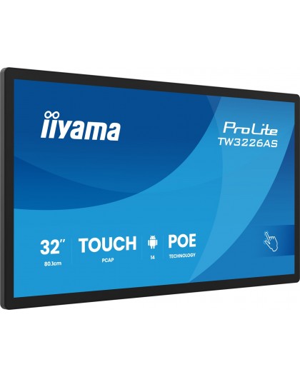 iiyama 31.5” PCAP 10pt touchscreen PC with Android, PoE technology and iiSignage²