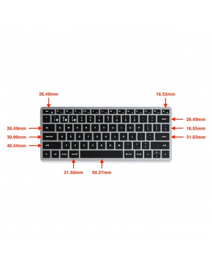Satechi Slim X1 Bluetooth keyboard (silver)