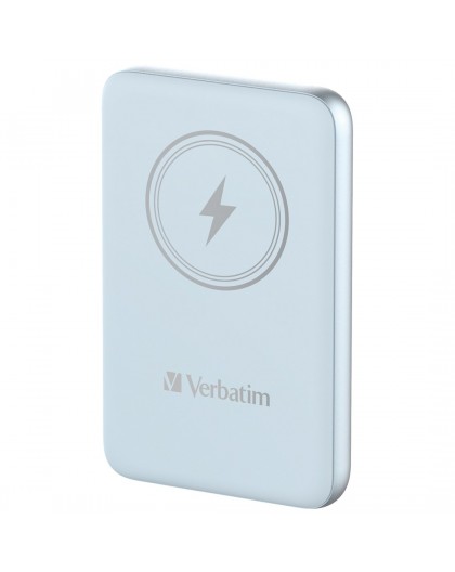 Verbatim Charge 'n' Go Magnetic Wireless Power Bank 10000mAh Blue