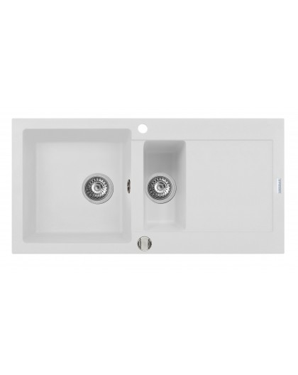 Sink MIDO (100x50) 1 1/2B 1D polar white