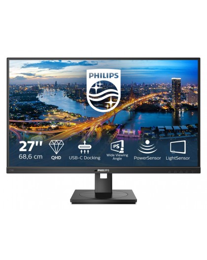 Philips 276B1/00 computer monitor 68.6 cm (27") 2560 x 1440 pixels Full HD LED Black