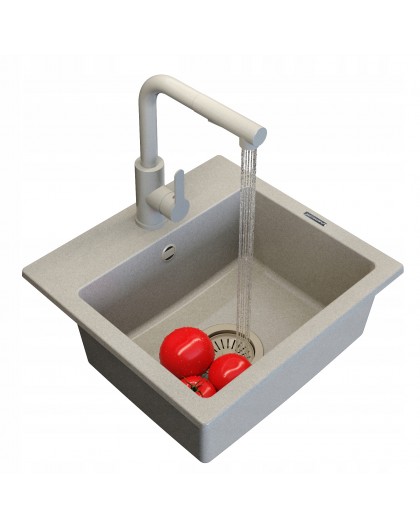 Sink SIROS 57x51.5cm, vanilla