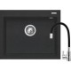 Sink ISTROS 61x50 1B black + tap FLESSI