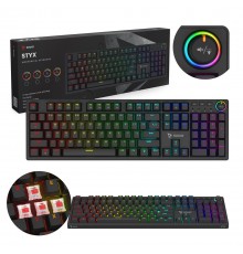 SAVIO STYX Mechanical Keyboard Outemu Red, Hot Swap, RGB