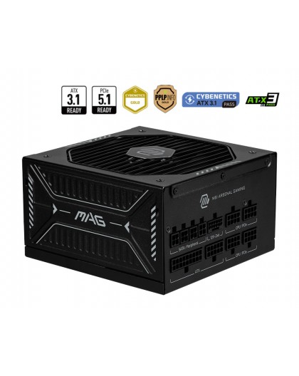 MSI MAG A850GLS PCIE5 power supply unit 850 W 24-pin ATX ATX Black