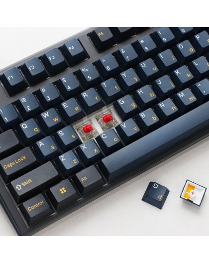 Ducky One 3 Pro Nazca Line Gaming Keyboard, mechanical, 8,000 Hz, Hot Swap, RGB – Cherry MX2A Red, US (ANSI)