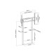 Equip 55"-100" Fixed Motorized Wall Mount Stand