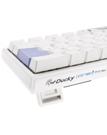 Ducky One 2 Pro Mini White Edition Gaming Keyboard, RGB LED - Cherry Blue