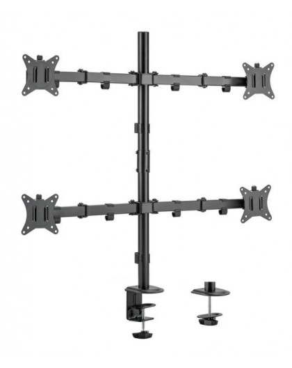 Equip 17"-32" Articulating Quad Monitor Desk Mount Bracket