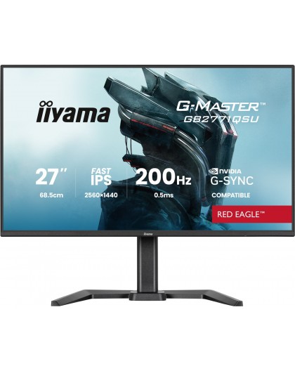 iiyama G-MASTER Join the pro squad with the 27" Red Eagle, delivering stunning QHD resolution and a blistering 200Hz refresh rat