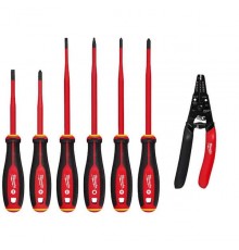 Set of pliers and screwdrivers 1000V, 7 pcs.