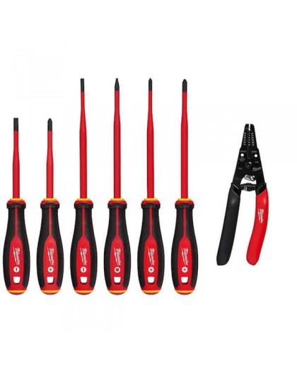 Set of pliers and screwdrivers 1000V, 7 pcs.