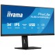 iiyama ProLite 34” IPS ultra-wide flat screen with PiP, PBP and height adjustable stand