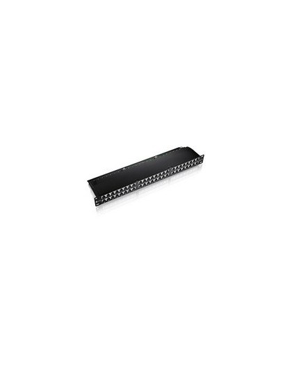 Equip 48-Port Cat.6 Shielded Patch Panel, Black