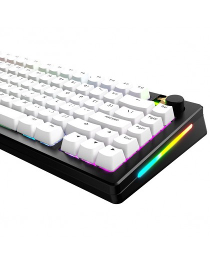 Glorious GPBT Basics Keycaps, ANSI Layout (US), PBT, Dye-Sub - Classic White