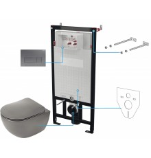 6-in-1 concealed toilet set