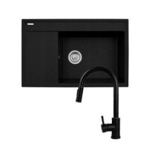 Sink CAMEA (79x50) 1B 1D R + Tap SERINA