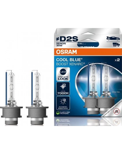 Bulb (Set of 2) D2S 85V 35W P32D-2 without road homologation Cool Blue Boost 7000K
