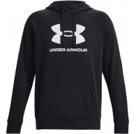 Hoodie Under Armour Rival Fleece Logo - black/whit