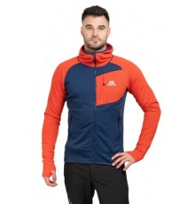 Eclipse hooded-medieval blue-cardinal orange-s MOUNTAIN EQUIPMENT sweatshirt