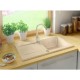 Sink STUDIO 59x48 1B 1D beige-sand