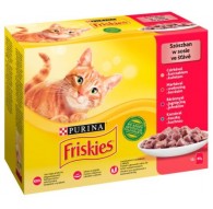 Friskies Mix liha - märg kassitoit - 12 x 85 g